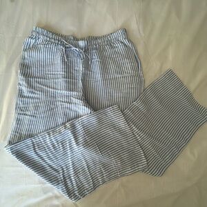 H&M Women's Striped Pant in Blue and White